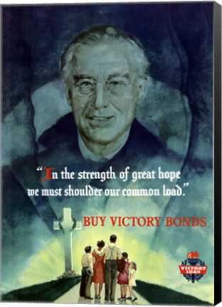 Framed Buy Victory Bonds Print