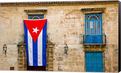 Framed Plaza de la Catedral, Old Havana, Cuba Print