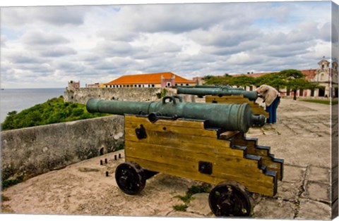 Framed Fortress de San Carlos de la Cabana, Havana, Cuba Print