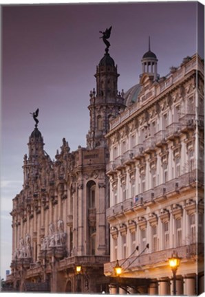 Framed Cuba, Gran Teatro de la Habana, Hotel Inglaterra Print