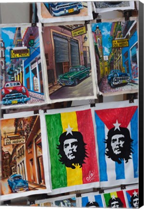 Framed Cuba, Havana, Craft market souvenirs Print