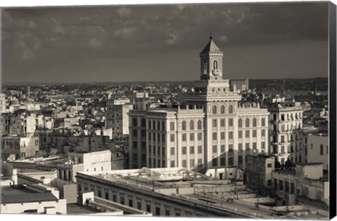 Framed Cuba, Havana, Edificio Bacardi building Print