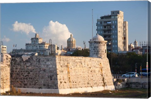 Framed Cuba, Havana, La Punta fortification Print