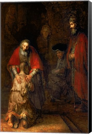 Framed Return of the Prodigal Son, c.1668 Print