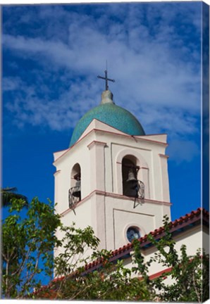 Framed Cuba, Pinar del Rio Province, Vinales, town church Print