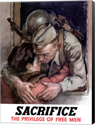 Framed Sacrifice - The Privilege of Free Men Print