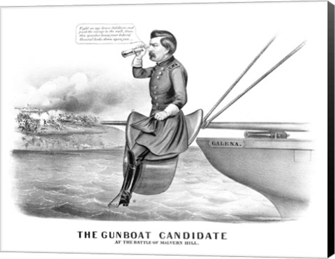 Framed General George McClellan Print