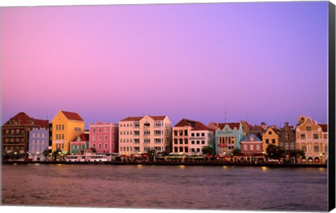 Framed Punda, Curacao, Netherlands Antilles Print