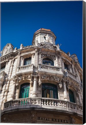 Framed Cuba, Havana, Havana Vieja, Hotel Raquel, exterior Print