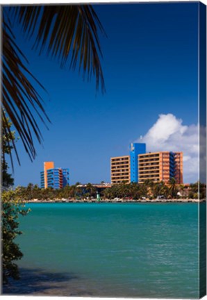 Framed Cuba, Matanzas, Varadero Beach, Hotel Playa Caleta Print