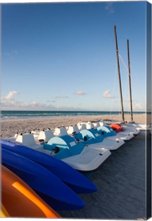 Framed Cuba, Varadero, Varadero Beach, sailboats Print