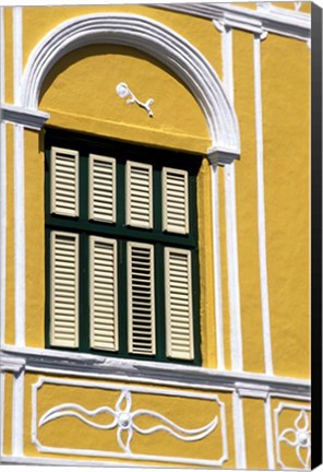 Framed Window, Willemstad, Curacao, Caribbean Print