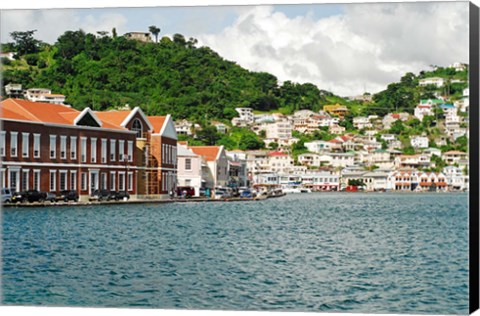 Framed Grenada, St George, Carenage, Residential area Print