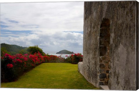 Framed Ruins at Chateau Dubuc, Caravelle Peninsula, Martinique, French Antilles, West Indies Print