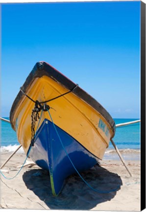 Framed Fishing Boats, Treasure Beach, Jamaica South Coast Print