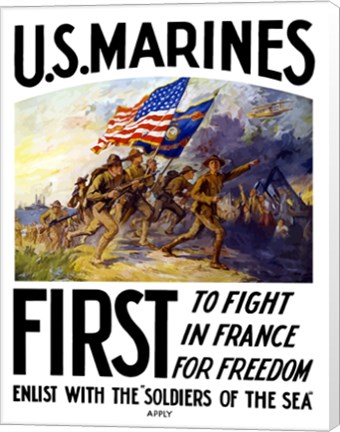 Framed US Marines First Print