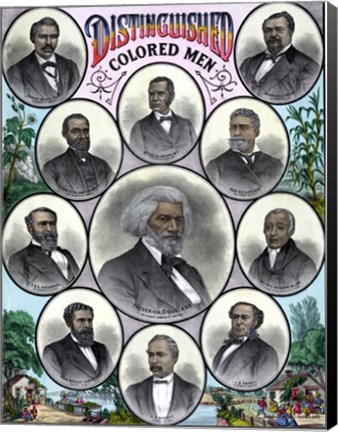 Framed Most Celebrated African American Leaders Print