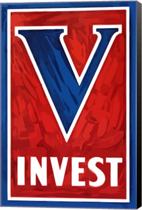 Framed V Invest Print