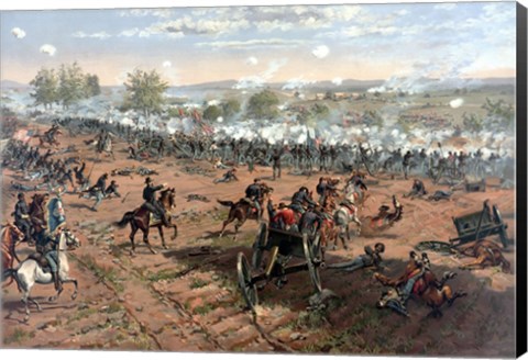 Framed Battle of Gettysburg Print