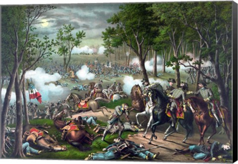 Framed Battle of Chancellorsville Print