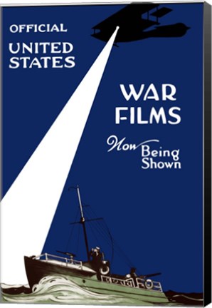 Framed War Films Now Being Shown Print