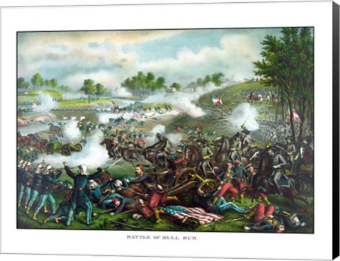 Framed Battle of Bull Run Print