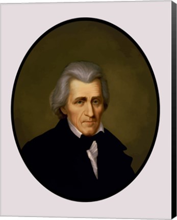 Framed President Andrew Jackson Print