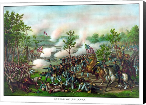 Framed Battle of Atlanta Print