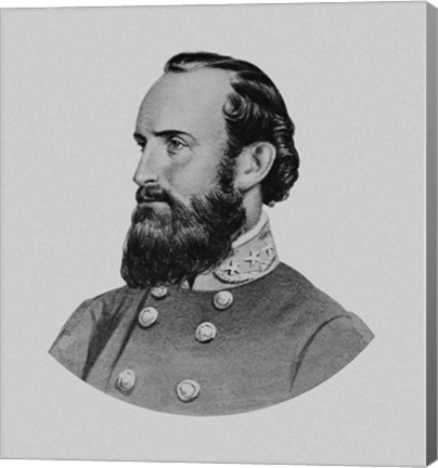 Framed General Thomas Stonewall Jackson Print
