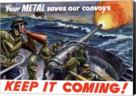 Framed Keep It Coming - Metal Saves Convoys Print