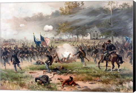 Framed Battle of Antietam Print