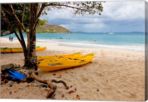 Framed Cinnamon Bay on the Island of St John, US Virgin Islands Print