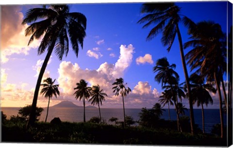 Framed Coastline, St Kitts Print