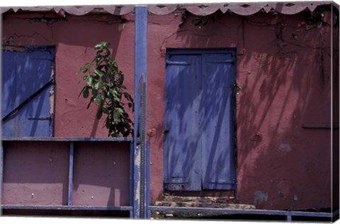 Framed Front Porch on Saint Croix, Caribbean Print