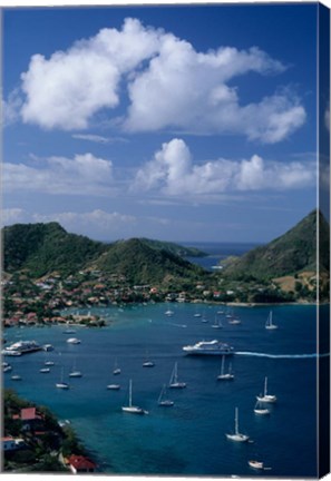 Framed French West Indies, Isle des Saintes, Bourg harbor Print