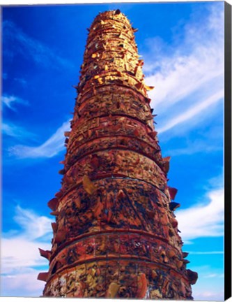 Framed View of El Totem in Plaza del Totem, San Juan, Puerto Rico, Print