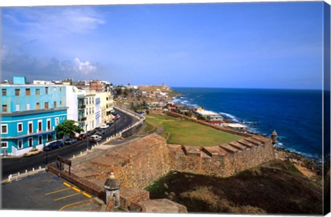 Framed Famous El Morro Castle, Old San Juan, Puerto Rico Print