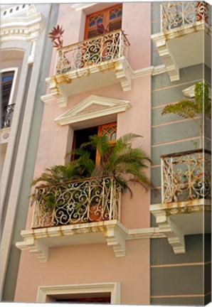 Framed Puerto Rico, San Juan Facades of Old San Juan Print