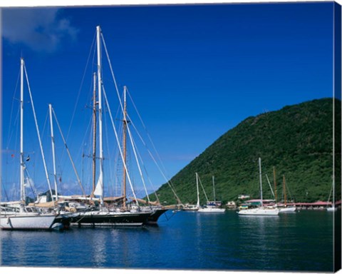 Framed Frenchmans Cay, Tortola, British Virgin Islands, Caribbean Print