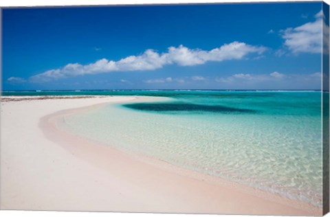 Framed Sandy Point, Little Cayman, Cayman Islands, Caribbean Print