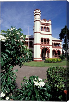 Framed Magnificent Seven Mansions, Port of Spain, Trinidad, Caribbean Print