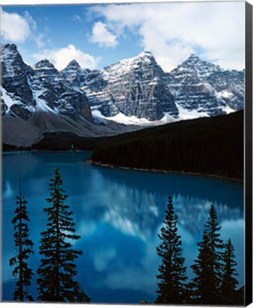 Framed Lake Moraine, Banff National Park, Alberta, Canada Print