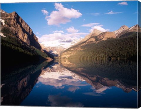 Framed Lake Louise, Mt Victoria, Victoria Glacier, Banff National Park, Alberta, Canada Print