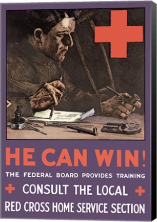 Framed He Can Win! Print