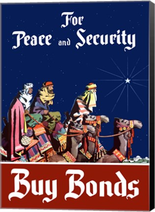 Framed Buy Bonds for Peace and Security Print