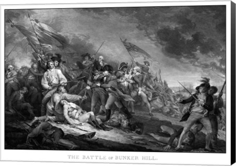 Framed Battle of Bunker Hill (American Revolutionary War) Print