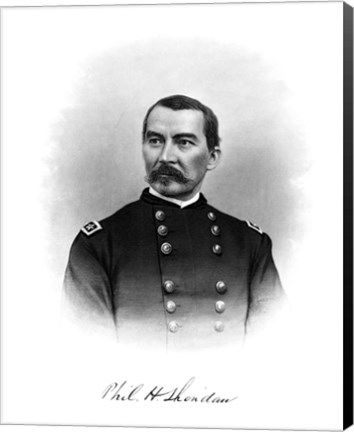 Framed General Philip Sheridan Print