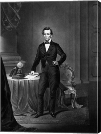 Framed President Abraham Lincoln Standing Print