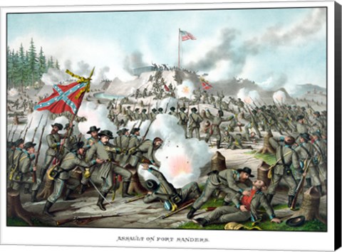 Framed Assault on Fort Sanders Print