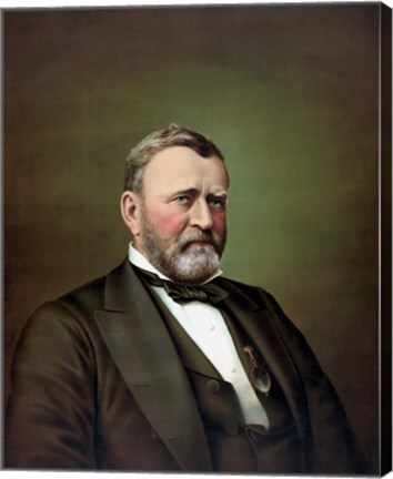 Framed Ulysses S Grant (color portrait) Print